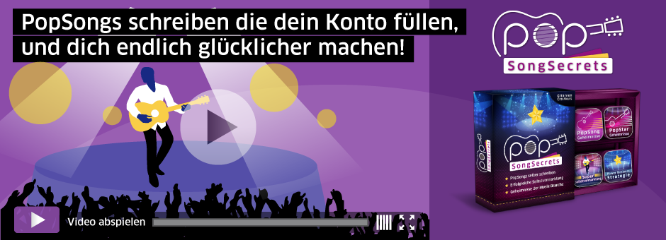 PopSongs Schreiben, die dein Konto füllen und dich glücklicher machen!